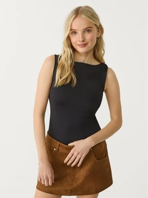 Zdjęcie produktu Stradivarius Body basic z dekoltem łódką  Czarny