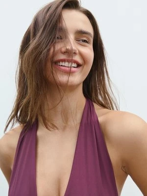 Stradivarius Body halter  Fioletowy