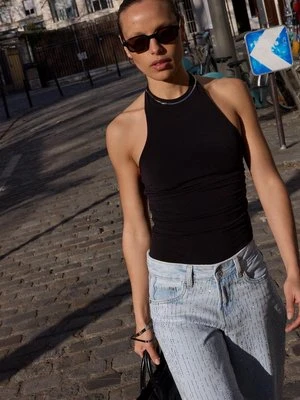 Zdjęcie produktu Stradivarius Body z dekoltem halter  Czarny