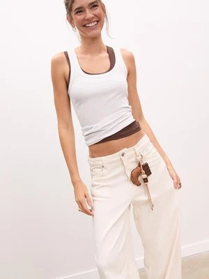 Stradivarius Breloczek charm kawa i rogalik  Brązowy