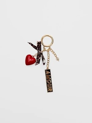 Stradivarius Brelok serce i kokarda  Złoty