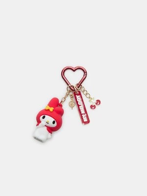 Stradivarius Brelok z zawieszką My Melody Hello Kitty  Czerwony