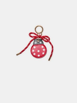 Stradivarius Brelok z zawieszką w kształcie biedronki  Czerwony
