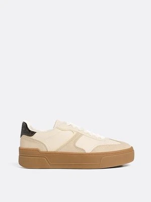 Stradivarius Buty flatform  Dwukolorowy