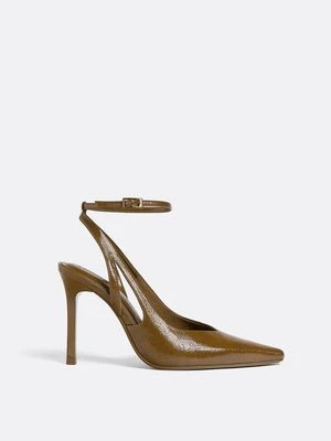 Stradivarius Buty na wysokim obcasie  Khaki