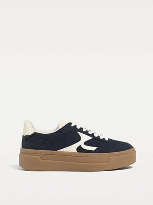 Stradivarius Buty sportowe na platformie  Niebieski