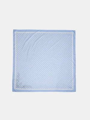 Stradivarius Chusta w skośne paski z bitami  Błękitny