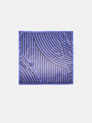Stradivarius Chustka w paski  Błękit elektryczny