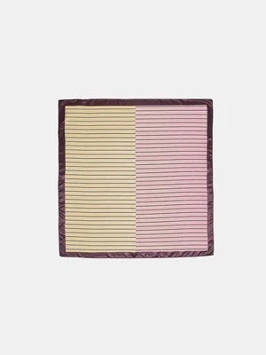 Stradivarius Chustka w paski kontrastowe  Złoty