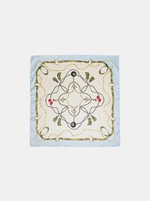 Stradivarius Chustka z pomponami  Ecru