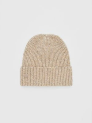 Zdjęcie produktu Stradivarius Czapka beanie z blaszką  Beżowy