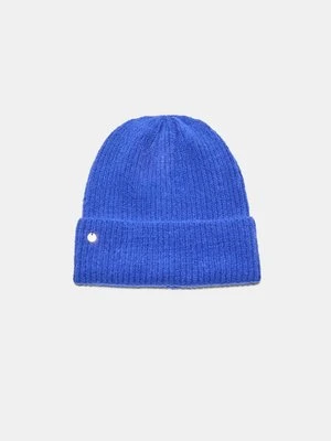 Zdjęcie produktu Stradivarius Czapka beanie z blaszką  Błękit elektryczny
