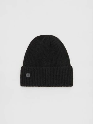 Zdjęcie produktu Stradivarius Czapka beanie z blaszką  Czarny
