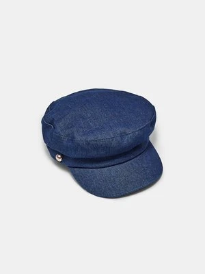 Zdjęcie produktu Stradivarius Czapka marynarska jeansowa  ŚREDNI NIEBIESKI DENIM