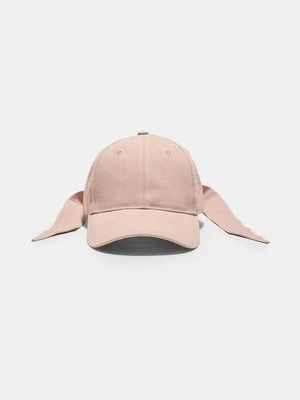 Stradivarius Czapka z daszkiem z kokardą  Pastelowy róż