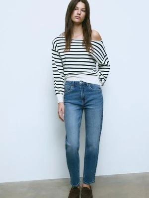 Stradivarius D14 Jeans comfort slim  ŚREDNIOJASNY NIEBIESKI DENIM