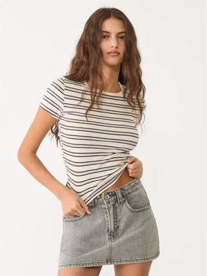 Stradivarius D62 Jeansowe spódnicospodenki  Niebieski overdye