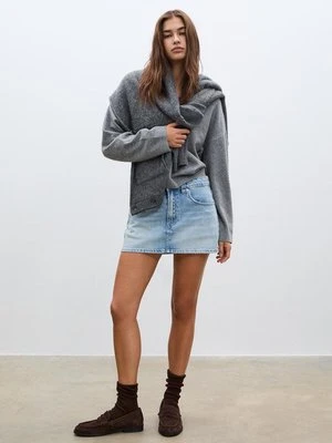 Stradivarius D62 Jeansowe spódnicospodnie  JASNONIEBIESKI DENIM