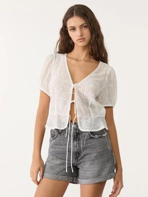 Stradivarius D83 Short mom fit  Średni szary