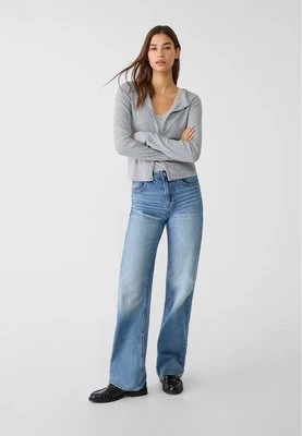 Stradivarius D92 jeansy o prostym kroju typu wide leg  Denim