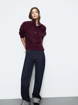 Stradivarius D92 Straight wide  WYBLAKŁY DENIM