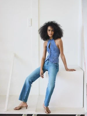 Stradivarius D98 Jeansy o prostym kroju  ŚREDNI NIEBIESKI DENIM