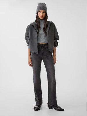 Zdjęcie produktu Stradivarius D98 proste jeansy w stylu vintage  Czarny sprany