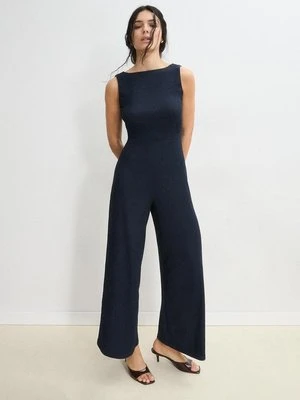 Stradivarius Długi kombinezon bez rękawów  Morski