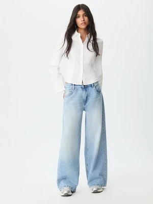 Stradivarius Dopasowana koszula  Biały