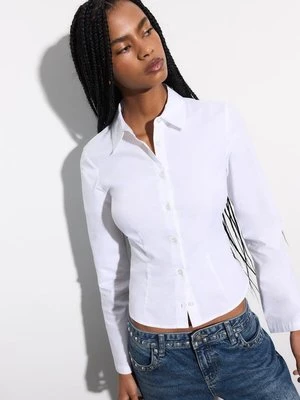 Stradivarius Dopasowana koszula  Biały