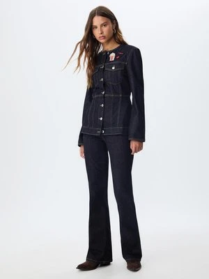 Stradivarius Dopasowana kurtka dżinsowa  WYBLAKŁY DENIM