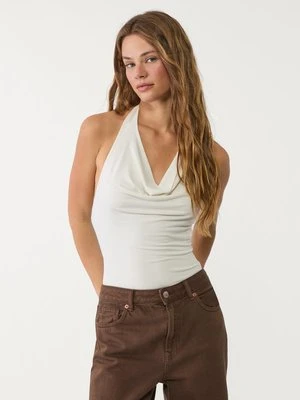 Stradivarius Drapowane body  Ecru