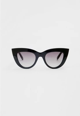 Stradivarius Duże okulary przeciwsłoneczne cat eye  Czarny