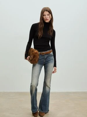 Stradivarius Dzianinowy golf  Czarny