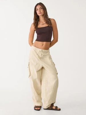 Stradivarius Elastyczny top na ramiączkach  Brązowy