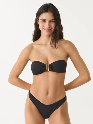 Stradivarius Figi brazylijskie od bikini z wycięciem w szpic  Czarny