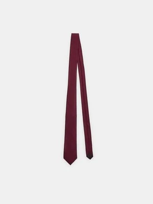 Stradivarius Gładki krawat  Wiśniowy