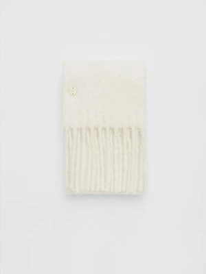 Stradivarius Gładki szal  Ecru