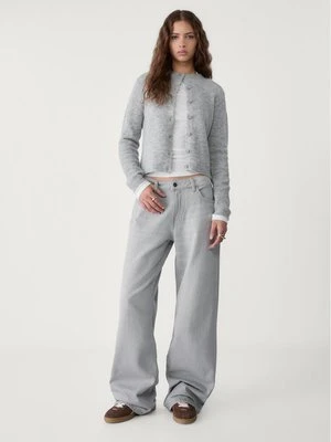 Stradivarius Jeansy baggy z niskim stanem  Czarny sprany