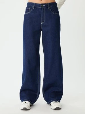 Stradivarius Jeansy baggy z niskim stanem  WYBLAKŁY DENIM