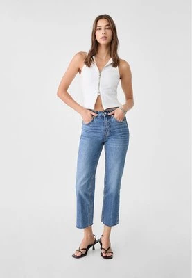 Stradivarius Jeansy o prostym kroju przed kostkę  Denim