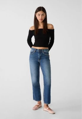 Stradivarius Jeansy o prostym kroju przed kostkę  Denim