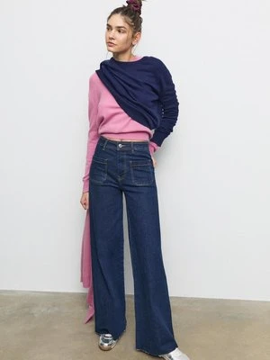 Stradivarius Jeansy prosty krój z kieszeniami  WYBLAKŁY DENIM