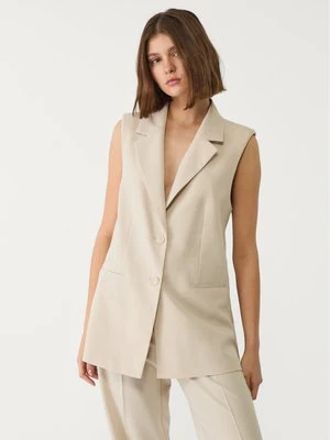Zdjęcie produktu Stradivarius Kamizelka basic regular fit  Ecru