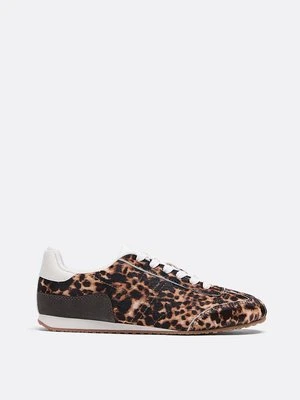 Stradivarius Zapatillas piel pelo print leopardo  WIELOKOLOROWY