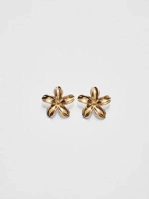 Stradivarius Kolczyk kwiat  Złoty