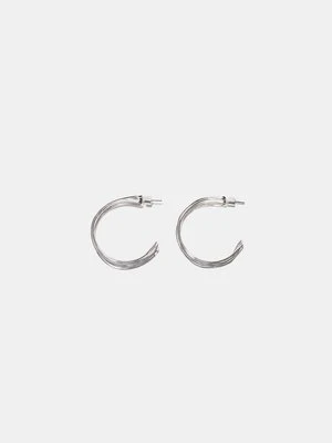 Stradivarius Kolczyki koła  Szary