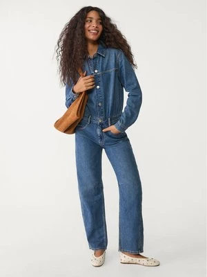 Stradivarius Kombinezon jeansowy  Jasnoniebieski
