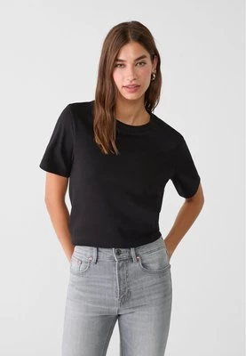 Stradivarius Koszulka basic regular fit  Czarny