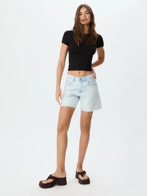 Stradivarius Koszulka basic slim fit  Czarny